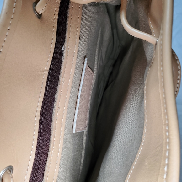 Coach Vintage Khaki Monogram Logo And Leather Backpack main image 12